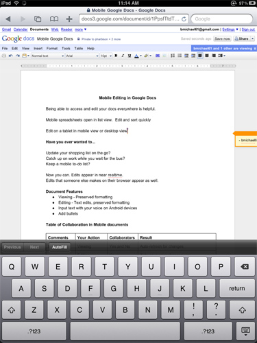 Apr 14, 2012. Easily scroll and zoom Google Docs for easier reading - Read offline to keep  productive while you are on the go - Works with Google Docs.