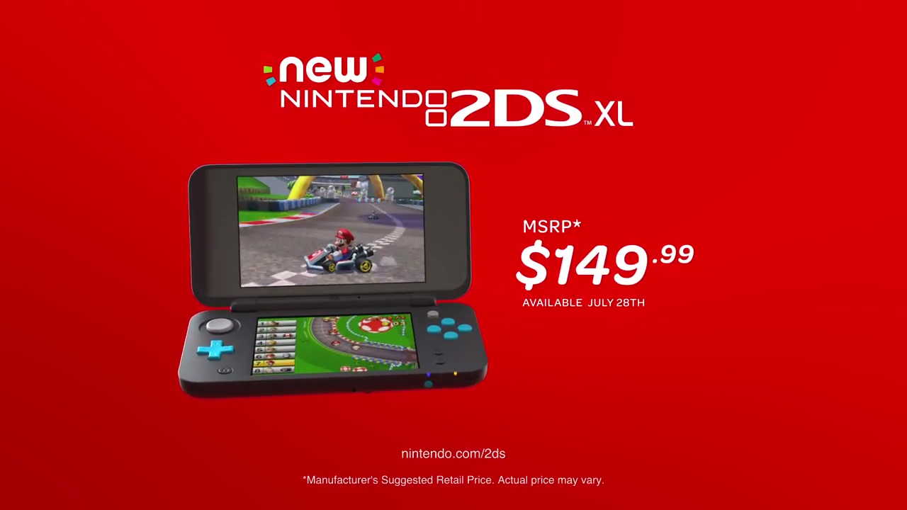 Nintendo expands portable console lineup with the New 2DS 